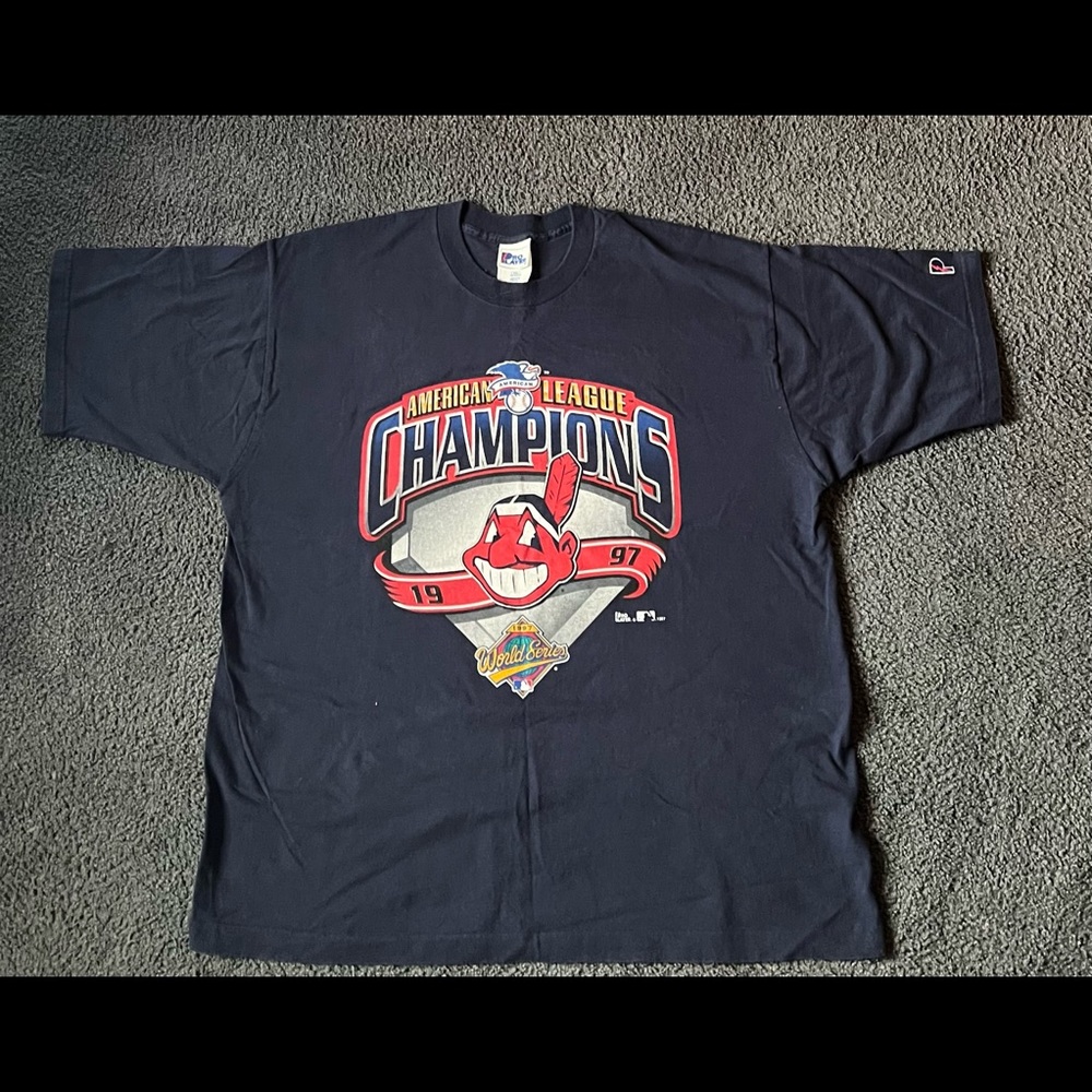 Cleveland Indians 1997 AL CHAMPS VINTAGE 2X SHIRT